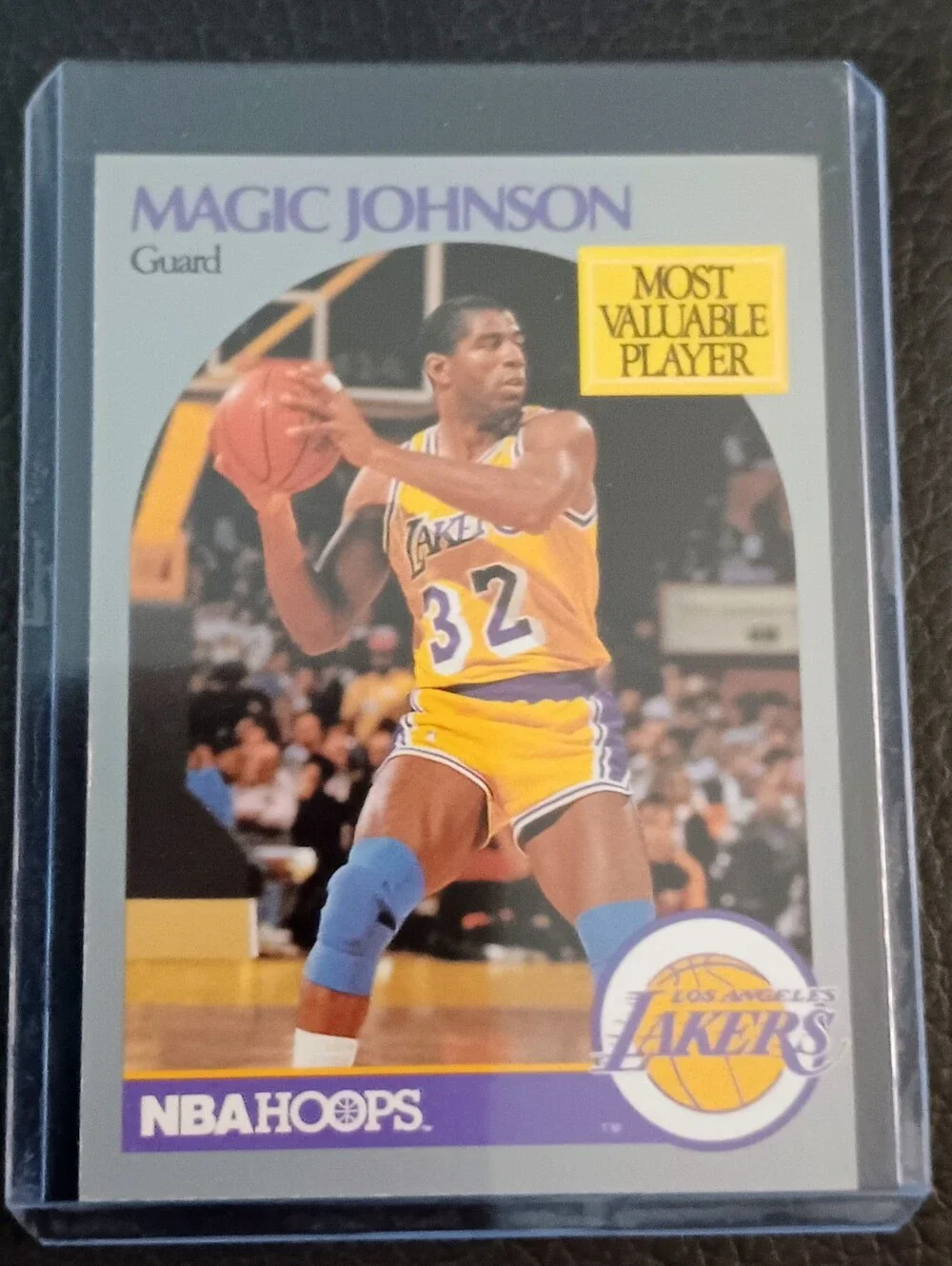 NBA Properties 1990-91 Hoops Magic Johnson Most Valuable Player #157 Lakers